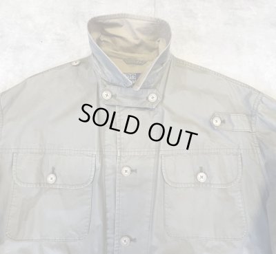 画像3: 90'S RALPH LAUREN チンスト付き ポプリン ハンティングジャケット カーキ (VINTAGE)