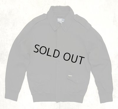 画像1: 90'S RALPH LAUREN "A-2" フライトジャケット IDEALジップ ブラック (VINTAGE)