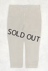 90'S RALPH LAUREN モールスキンパンツ IDEALジップ ダークカーキ (VINTAGE)