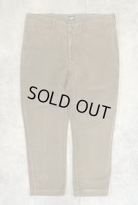 90'S RALPH LAUREN モールスキンパンツ IDEALジップ ダークカーキ (VINTAGE)