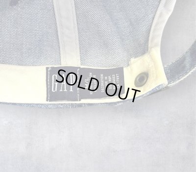 画像6: 90'S GAP 旧タグ デニム ベースボールキャップ インディゴ (VINTAGE)