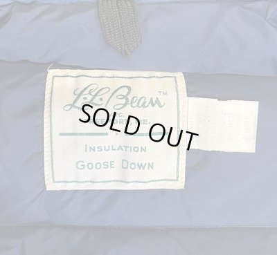 画像2: 70'S LL Bean 筆記体タグ グースダウン ダウンベスト ネイビー (VINTAGE)