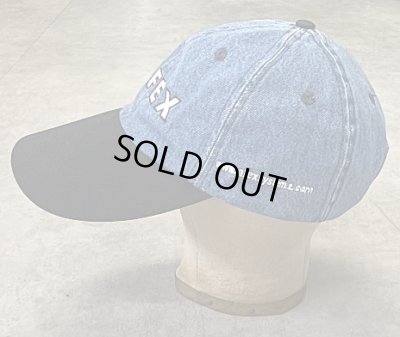 画像3: AFEX 6パネル ツートンカラー デニム ベースボールキャップ インディゴ/ブラック (USED)