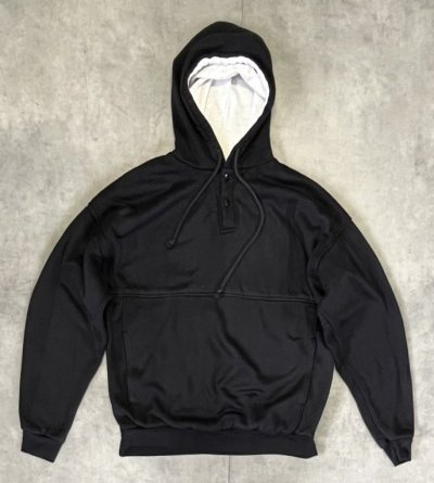 画像1: 80'S MACGREGOR 裏サーマル ダブルフェイス スウェットパーカー ブラック (VINTAGE)