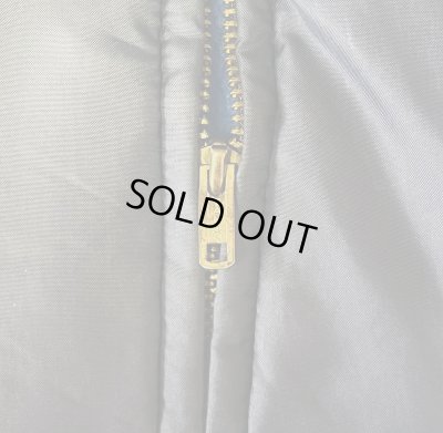 画像4: 70'S CAMPUS 裏地ボア付き ナイロン ドリズラージャケット ネイビー TALONジップ USA製 (VINTAGE)