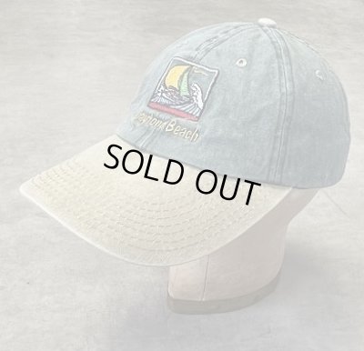 画像1: DAYTONA BEACH 6パネル ツートンカラー ベースボールキャップ オリーブ/タン (USED)