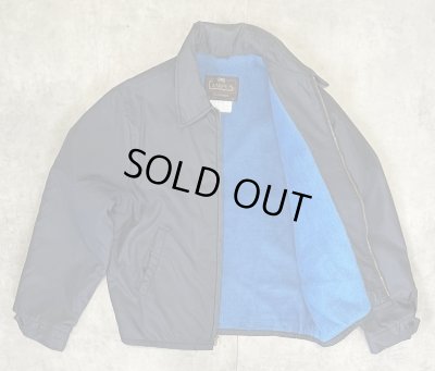 画像3: 70'S CAMPUS 裏地ボア付き ナイロン ドリズラージャケット ネイビー TALONジップ USA製 (VINTAGE)