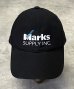 画像2: MARKS SUPPLY INC 6パネル ベースボールキャップ ブラック (USED) (2)