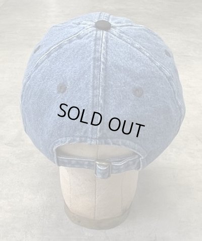 画像4: AFEX 6パネル ツートンカラー デニム ベースボールキャップ インディゴ/ブラック (USED)