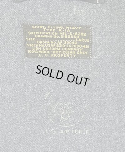 画像2: 50'S アメリカ軍 USAF "A-1A" 黒タグ 4ポケット ウールジャケット エアフォースブルー (VINTAGE)