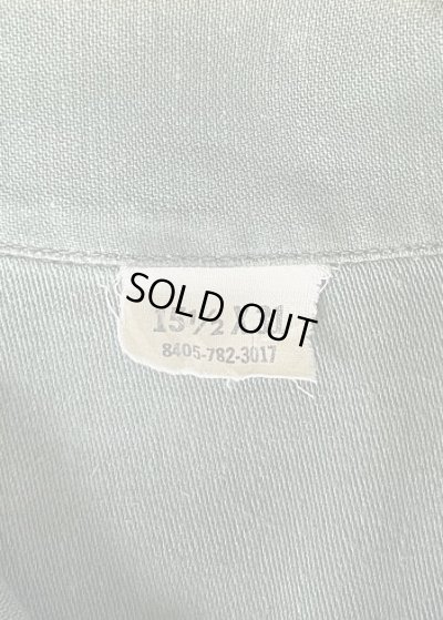 画像2: 70'S アメリカ軍 US ARMY OG107 コットンサテン ユーティリティシャツ (VINTAGE)