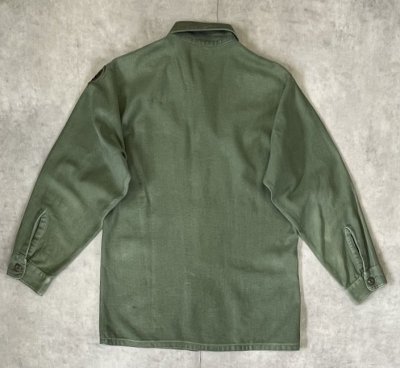 画像4: 70'S アメリカ軍 US ARMY OG107 コットンサテン ユーティリティシャツ (VINTAGE)