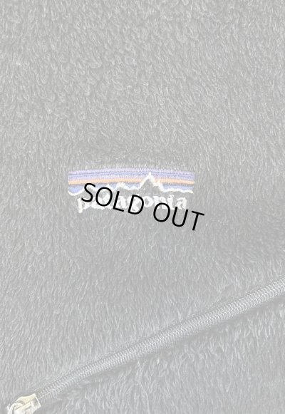 画像3: 02'S PATAGONIA 刺繍ロゴ R2 レギュレーター ハーフジップ フリース チャコール USA製 (VINTAGE)