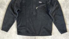 他の写真3: 02'S PATAGONIA 刺繍ロゴ R2 レギュレーター ハーフジップ フリース チャコール USA製 (VINTAGE)