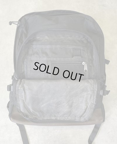 画像4: 90'S EASTPAK 旧タグ ボトムレザー ナイロン バックパック ブラック USA製 (VINTAGE)