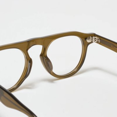 画像5: H OPTICAL "H-12" アイウェア オリーブ/クリアレンズ (NEW)
