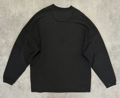 画像4: 90'S RUSSELL ATHLETIC ヘンリーネック スウェットシャツ ブラック USA製 (VINTAGE)