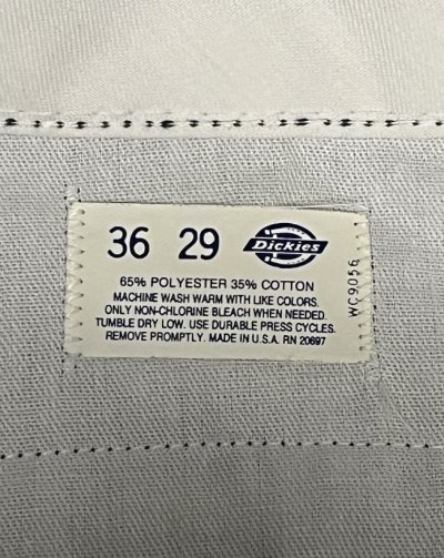 画像4: 80'S DICKIES 874 チビタグ ワークパンツ ダークグリーン W36L29 USA製 (VINTAGE)