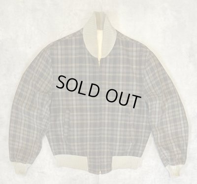 画像2: 60'S UNKNOWN リバーシブル ドリズラージャケット CONMATICジップ ベージュ/チェック柄 (VINTAGE)