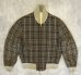画像2: 60'S UNKNOWN リバーシブル ドリズラージャケット CONMATICジップ ベージュ/チェック柄 (VINTAGE) (2)