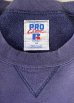 画像2: 90'S RUSSELL ATHLETIC "PRO COTTON" 前Vガゼット付き クルーネック スウェットシャツ ナス紺 USA製 (VINTAGE) (2)