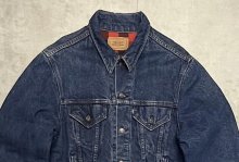 他の写真1: 80'S LEVIS "71411" スモールe 4thモデル 裏地チェック デニムジャケット インディゴ 46L USA製 (VINTAGE)