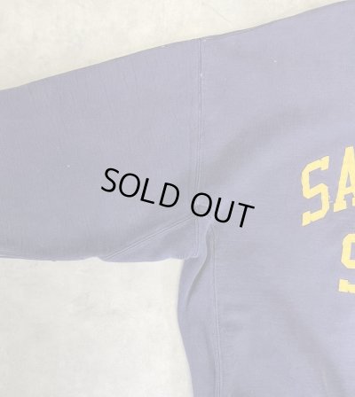 画像4: 90'S RUSSELL ATHLETIC "PRO COTTON" 前Vガゼット付き クルーネック スウェットシャツ ナス紺 USA製 (VINTAGE)