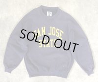 90'S RUSSELL ATHLETIC "PRO COTTON" 前Vガゼット付き クルーネック スウェットシャツ ナス紺 USA製 (VINTAGE)