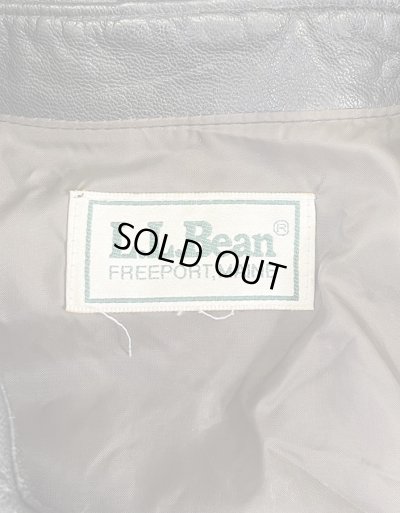 画像2: 80'S LL Bean "A-2" レザー フライトジャケット ダークブラウン TALONジップ USA製 (VINTAGE)