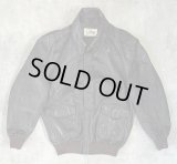 80'S LL Bean "A-2" レザー フライトジャケット ダークブラウン TALONジップ USA製 (VINTAGE)