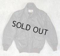 80'S LL Bean "A-2" レザー フライトジャケット ダークブラウン TALONジップ USA製 (VINTAGE)