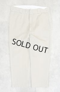 80'S LL Bean "DICKIES製" コットン100% ワークパンツ ベージュ USA製 (VINTAGE)