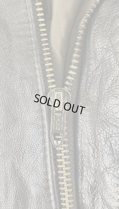 画像3: 80'S LL Bean "A-2" レザー フライトジャケット ダークブラウン TALONジップ USA製 (VINTAGE)