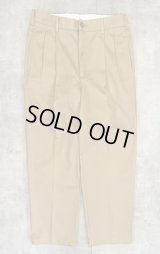 00'S LL Bean "DOUBLE L COMFORT WAIST" ツープリーツ チノパンツ タン (VINTAGE)