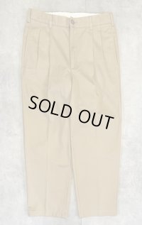 00'S LL Bean "DOUBLE L COMFORT WAIST" ツープリーツ チノパンツ タン (VINTAGE)