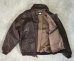 画像4: 90'S LANDS' END "A-2" レザー フライトジャケット ダークブラウン SCOVILLジップ USA製 (VINTAGE) (4)