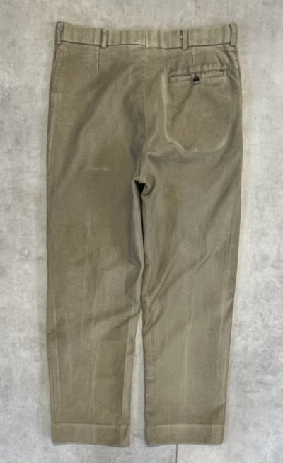画像6: 80'S ORVIS モールスキンパンツ カーキ OPTIジップ イングランド製 (VINTAGE)