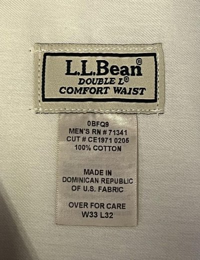 画像2: 00'S LL Bean "DOUBLE L COMFORT WAIST" ツープリーツ チノパンツ タン (VINTAGE)