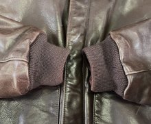 他の写真2: 90'S LANDS' END "A-2" レザー フライトジャケット ダークブラウン SCOVILLジップ USA製 (VINTAGE)