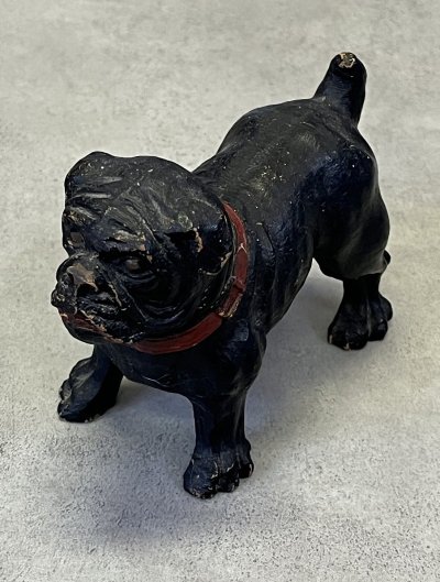 画像1: ブルドッグ オーナメント オブジェ 置物 ペーパーウエイト (VINTAGE)