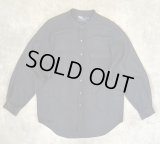 90'S RALPH LAUREN "POSTBOY" 長袖 バンドカラーシャツ ブラック/グリッドチェック (VINTAGE)