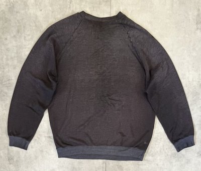 画像3: 90'S HARD ROCK CAFE NEW YORK ラグランスリーブ スウェットシャツ フェードブラック (VINTAGE)