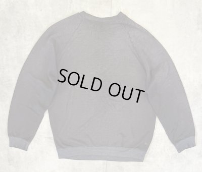 画像3: 90'S HARD ROCK CAFE NEW YORK ラグランスリーブ スウェットシャツ フェードブラック (VINTAGE)