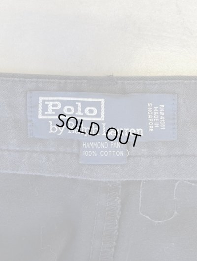 画像2: 90'S RALPH LAUREN "HAMMOND PANT" ツープリーツ チノパンツ ブラック (VINTAGE)