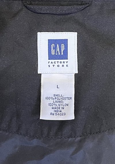 画像2: 00'S GAP ピーチスキン ドリズラージャケット ブラック (VINTAGE)