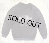 90'S HARD ROCK CAFE NEW YORK ラグランスリーブ スウェットシャツ フェードブラック (VINTAGE)