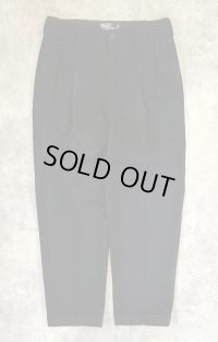 90'S RALPH LAUREN "HAMMOND PANT" ツープリーツ チノパンツ ブラック (VINTAGE)