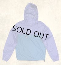 90'S PATAGONIA "FEATHER WEIGHT SHELL PULLOVER" 旧タグ リップストップ アノラック パープル/ブルー (VINTAGE)