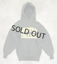 90'S CHAMPION "HUNTER COLLEGE" 刺繍タグ リバースウィーブ パーカー グリーン USA製 (VINTAGE)