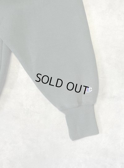 画像4: 90'S CHAMPION "HUNTER COLLEGE" 刺繍タグ リバースウィーブ パーカー グリーン USA製 (VINTAGE)